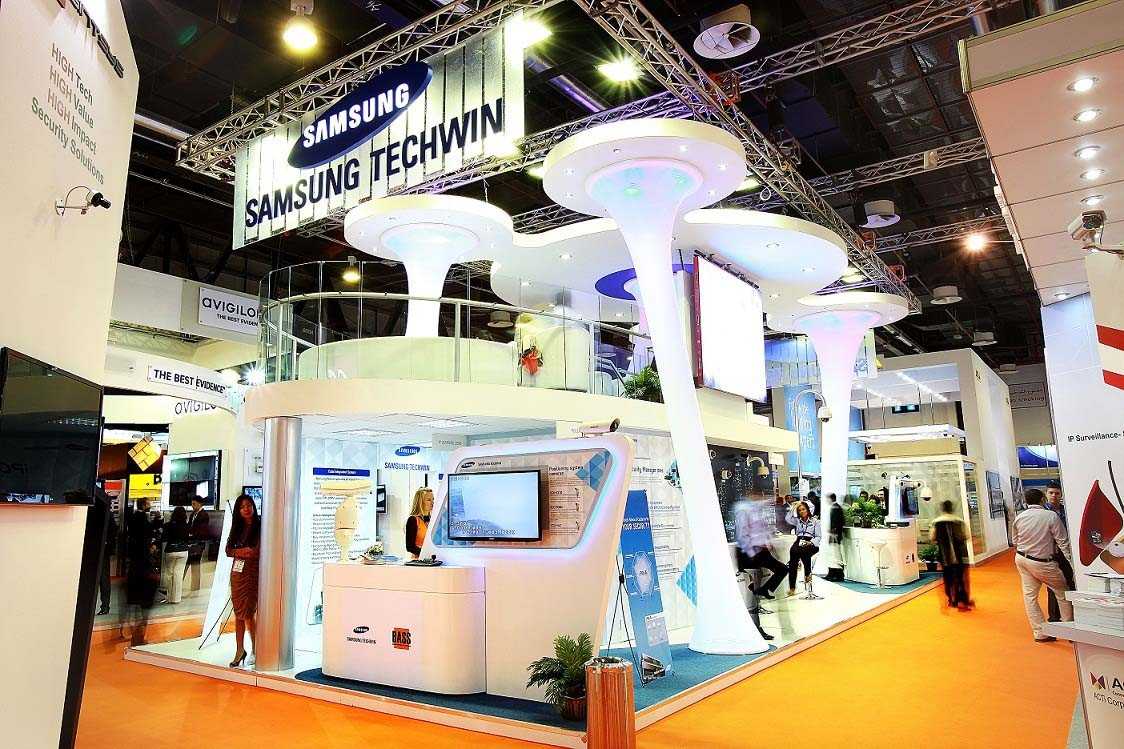 Award Winning stand for Samsung Techwin at Intersec Dubai